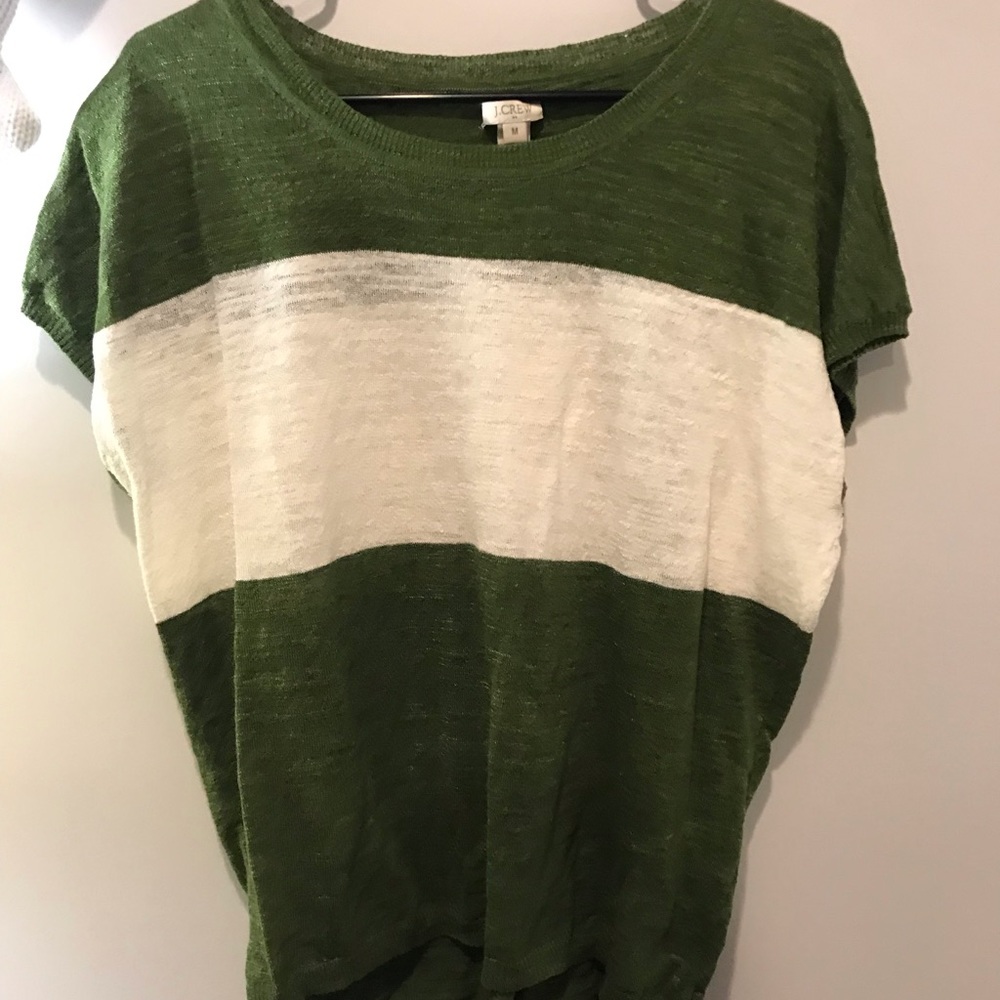 J.crew color block short sleeve sweater